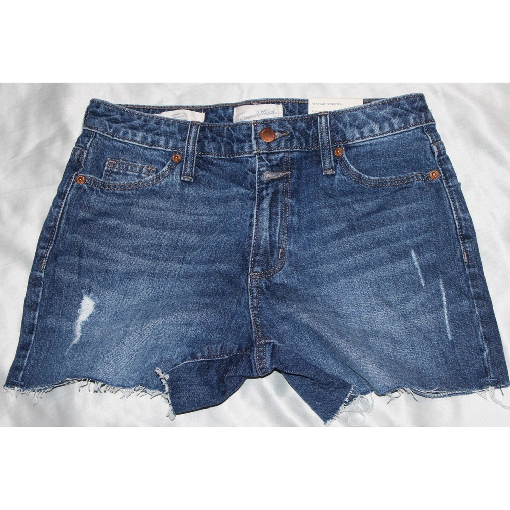 Universal Thread Vintage Stretch Jean Shorts Midi Women's Plus Size 0 Denim